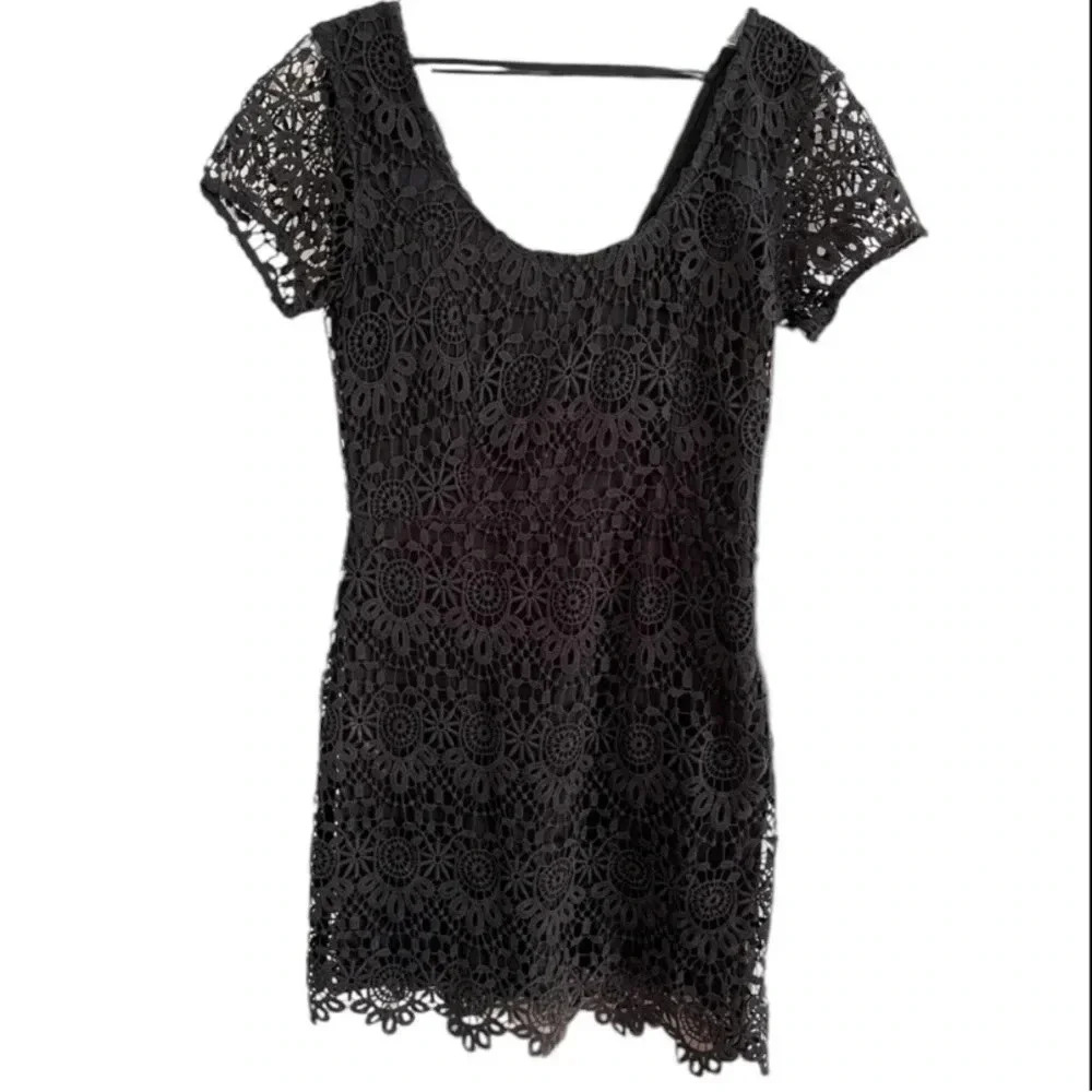 Vintage Hollister Black Lace dress size small